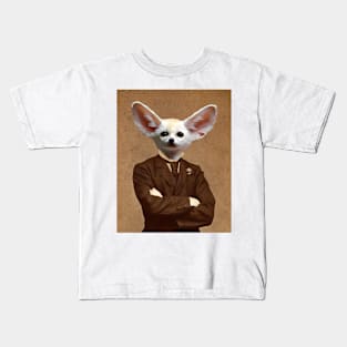 Sepia Copy of Fox Man Kids T-Shirt